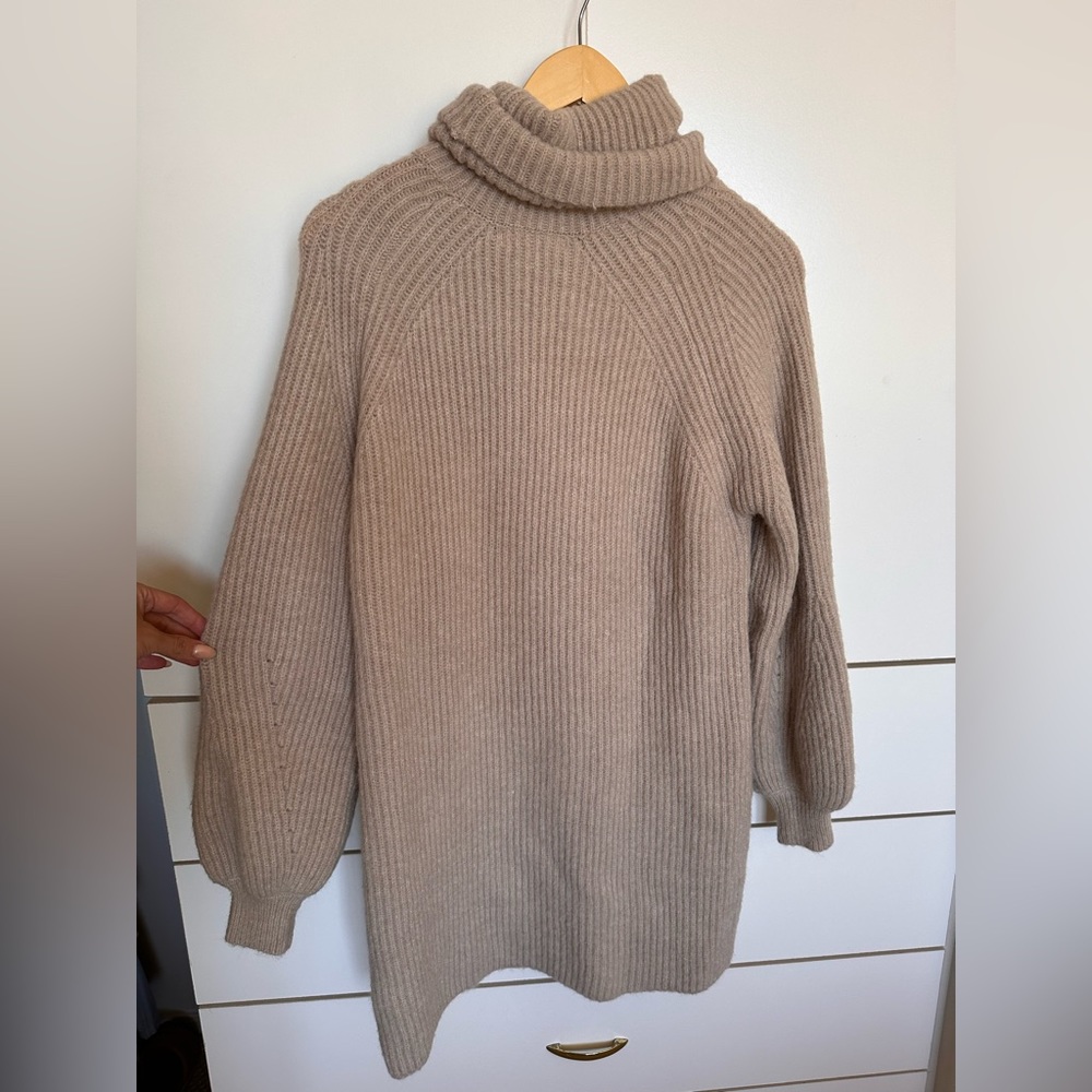 12th tribe oversized turtle neck sweater dress
